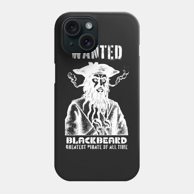 Black Beard Pirate Phone Case by soulfulprintss8