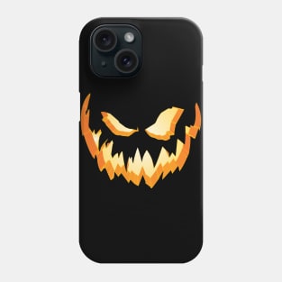 Scary Halloween Jack-O-Lantern graphic Phone Case