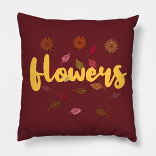 Bright Decorative Floral Pillow