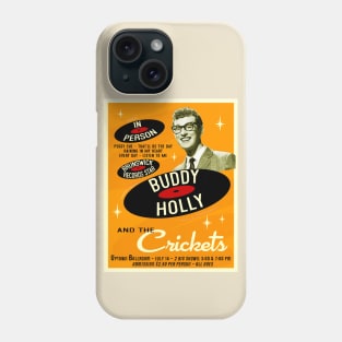 Buddy Holly In Person (Orange) Phone Case