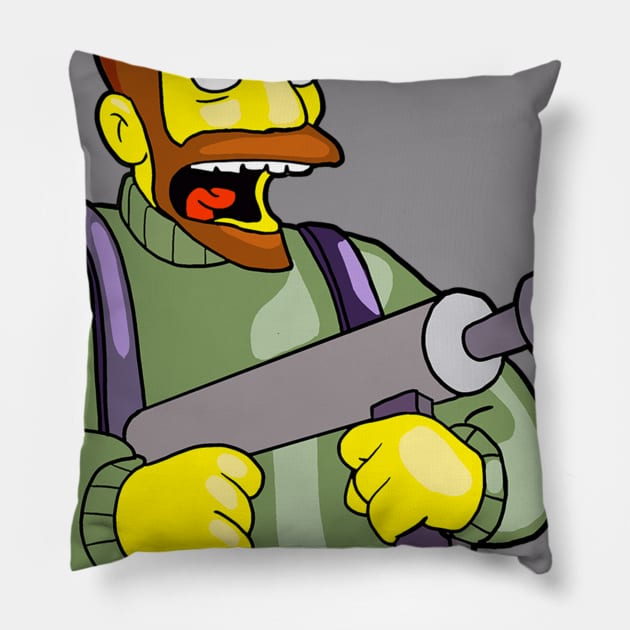 Hank Scorpio Pillow by The simp shack 