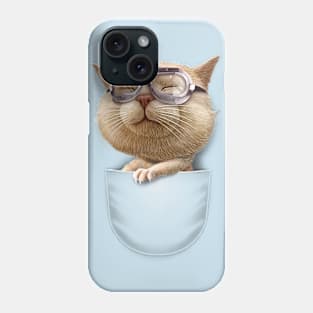 POCKET GOGGLE CAT Phone Case