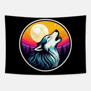 Howling Wolf Tapestry