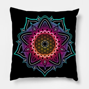 Retro Mandala Pillow