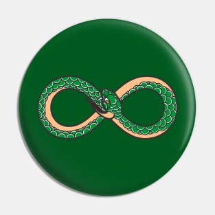 Green Ouroboros Pin