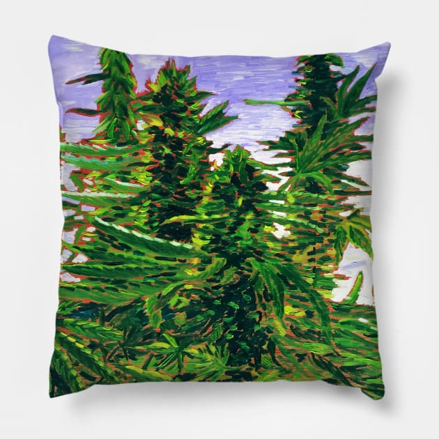 Budding Forest Pillow by realartisbetter