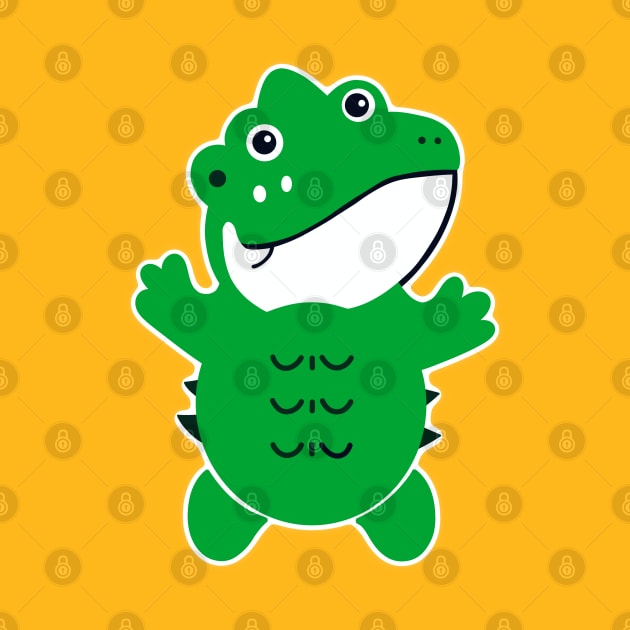 a baby crocodile by MangMARU