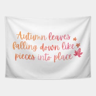 Autumn Leaves All Too Well Lyric (vibrant) Taylor Swift Tapestry