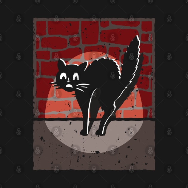 Funny cat in the dark by Markus Schnabel