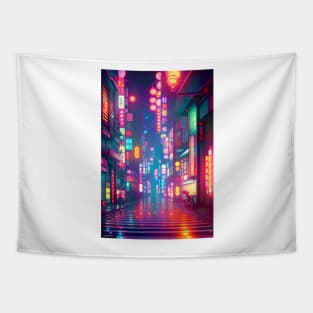 Tokyo Neon Anime Japan Night Lights <3 Tapestry