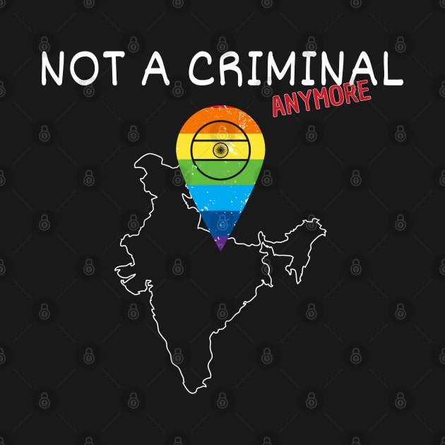 India Gay Shirt - Not a Criminal Anymore - Legalize Love For All by sheepmerch