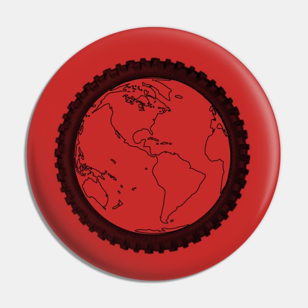 Hole-In-Tire World Pin by TripleTreeAdv