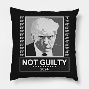 Not Guilty Supporter Wanted Trump For President MugShot Pillow