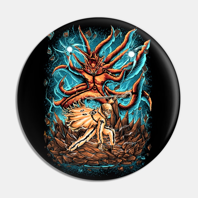 Kurama Pin by The Artz