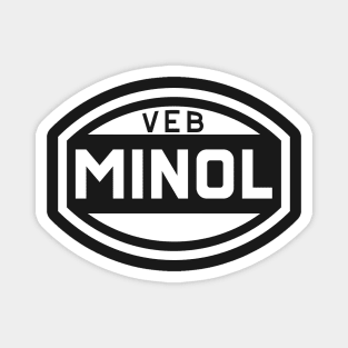 VEB Minol logo (original in white) Magnet