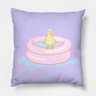 Ducky with an inflatable pool Pillow