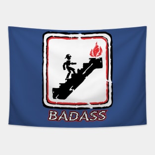 Firefighter Badass Tapestry