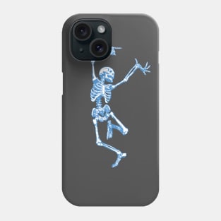 Dancing Skeleton (Blue) Phone Case