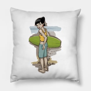 Surfer girl Pillow