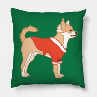 Chihuahua Christmas Pillow