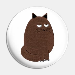 Fat Cute Cat Pin