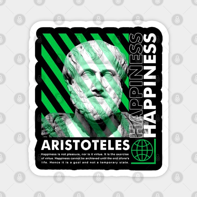 ARISTOTELES HAPPINESS Magnet by eskridge