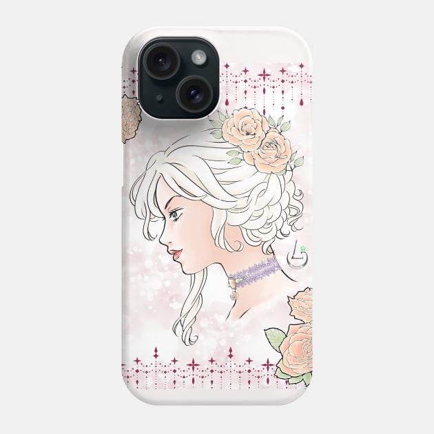 Lady Bara (Rose) Phone Case by AudreyWagnerArt