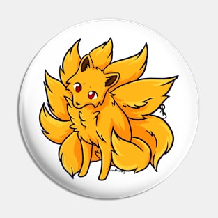 Chibi Kitsune Fox Pin