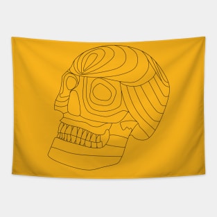 skull in sketch pattern vector ecopop Tapestry