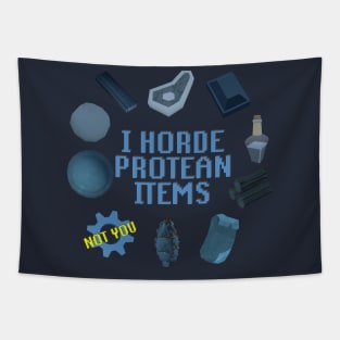 I Horde Protean Items (No Cogs) Tapestry