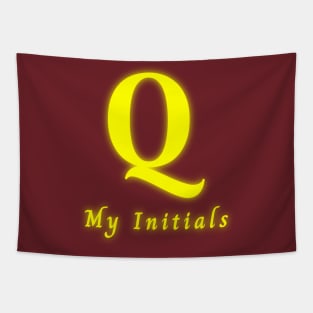 Letter Q Letter Art Tapestry