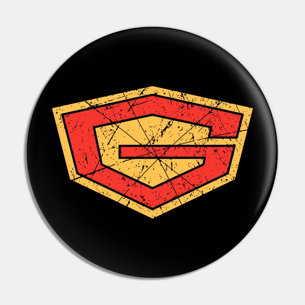 Science Ninja Team Gatchaman Vintage Logo Pin by Mandra
