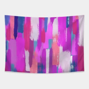 Purple Abstract Paint Tapestry