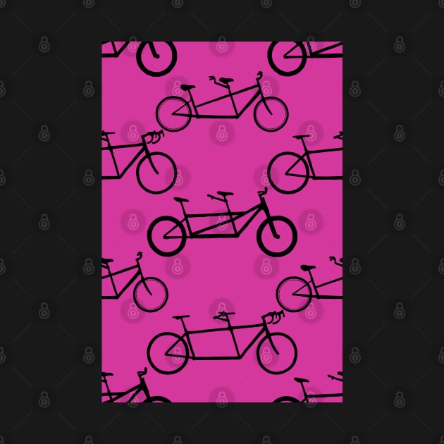 Tandem types pattern - black on pink by ashalye