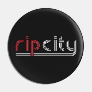 Rip City Black Tee Pin