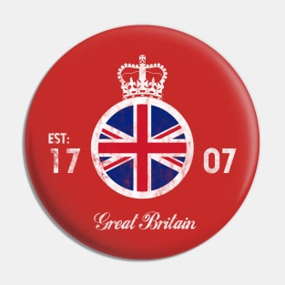 Great Britain - Established 1707 - Colour Pin
