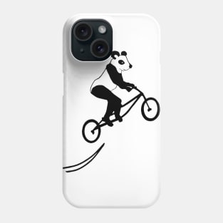 Panda On stunt Bike Phone Case