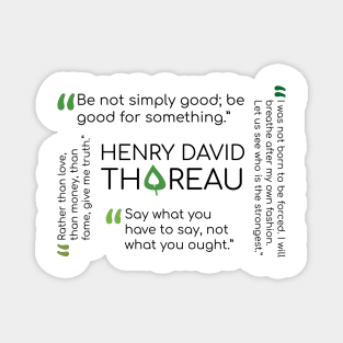 Henry David Thoreau Quote Collage Magnet