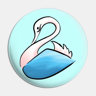 Blue Swan Pin