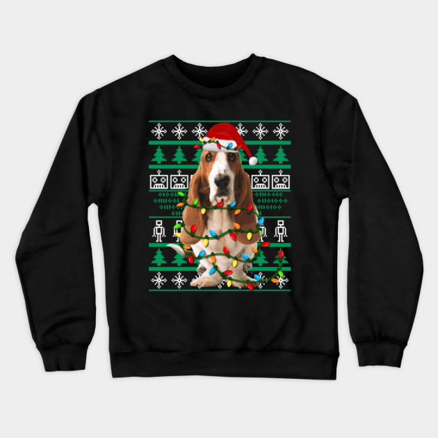 basset hound ugly christmas sweater