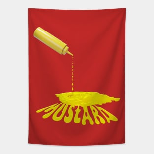 Dripping Mustard Bottle Tapestry