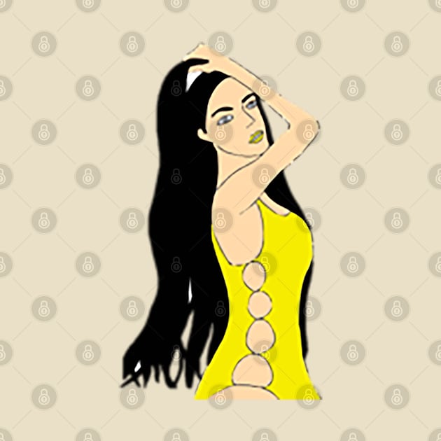 Long Hair Girl - Chic Style by drawkwardly