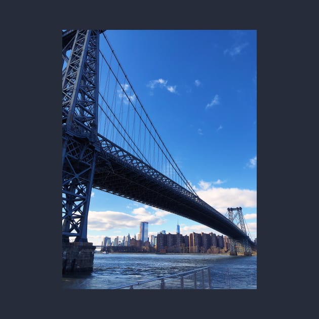 Williamsburg Bridge Brooklyn Skyline by offdutyplaces