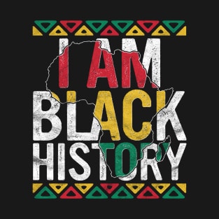 I Am Black History Black Pride Gift Black African American T-Shirt