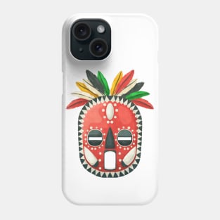 Watercolor tribal mask Phone Case