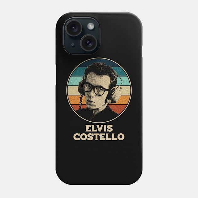 retro elvis costello Phone Case by Gummy Store