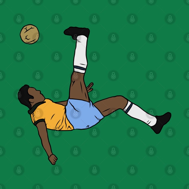 Pele Bicycle Kick by rattraptees