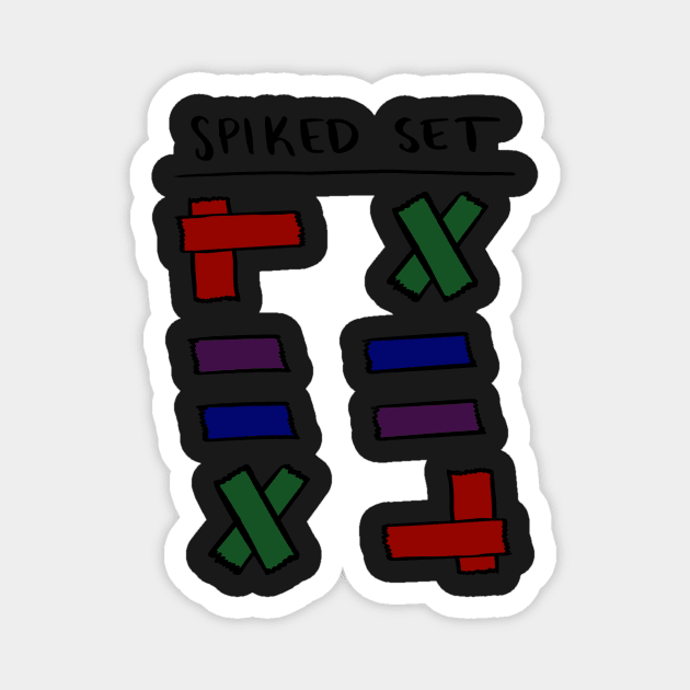 Spiked Set Magnet by notastranger