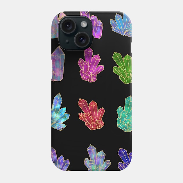 Healing Crystals Pattern Phone Case Gift Phone Case by JPDesigns