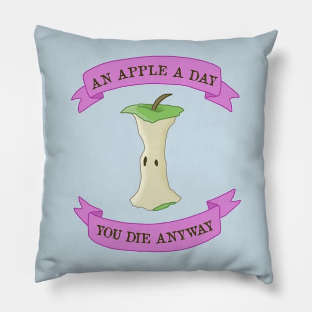 An Apple A Day Pillow by platypusinplaid